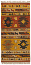 Lade das Bild in den Galerie-Viewer, Chilim 90x60 CM TEPPICH KILIM NEW WOOL ORIGINAL HAND MADE #GalleriaFarah1970
