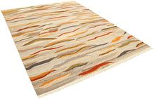 Carica l&#39;immagine nel visualizzatore di Gallery, Kilim Fine Tappeto, Rosso/Multicolore, 200x140
