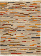 Carica l&#39;immagine nel visualizzatore di Gallery, Kilim Zagros Tappeto, Rosso/Arancione/Multicolore, 300x200
