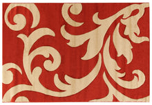 Carica l&#39;immagine nel visualizzatore di Gallery, Viva Terra Tappeto, Materiale Sintetico, Rosso/Beige, 120x170x24 cm
