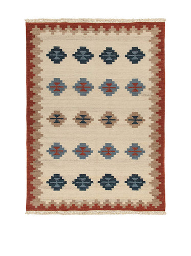 Kilim Tapis india originale CM 300x200 - Galleria Farah1970