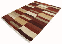 Lade das Bild in den Galerie-Viewer, Kilim Tapis india originale Blue CM 300x250 - Galleria Farah1970
