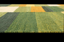 Carica l&#39;immagine nel visualizzatore di Gallery, Kiliem Tapis india originale CM 300x200 - Verde
