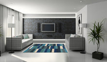 Carica l&#39;immagine nel visualizzatore di Gallery, Kilim TEPPICH india originale Tonum Blue CM 230x160

