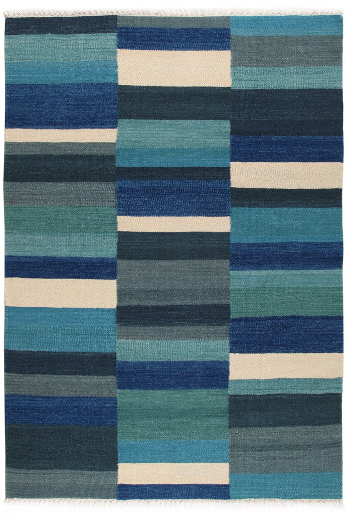 Kilim Tapis india originale Blue CM 300x250 - Galleria Farah1970