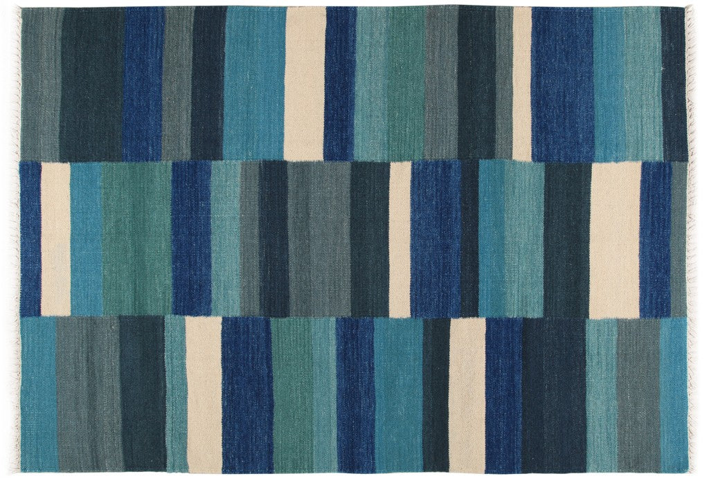 Kilim TEPPICH india originale Tonum Blue CM 230x160