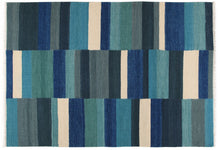 Carica l&#39;immagine nel visualizzatore di Gallery, Kilim TEPPICH india originale Tonum Blue CM 230x160

