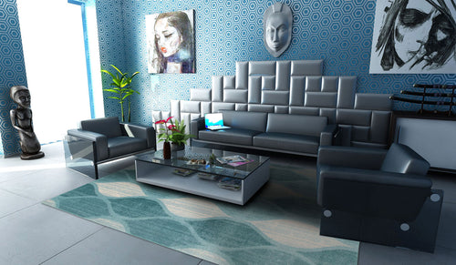 Tappeto Moderno Nuovo con Telaio Meccanico F 290x200 Cm