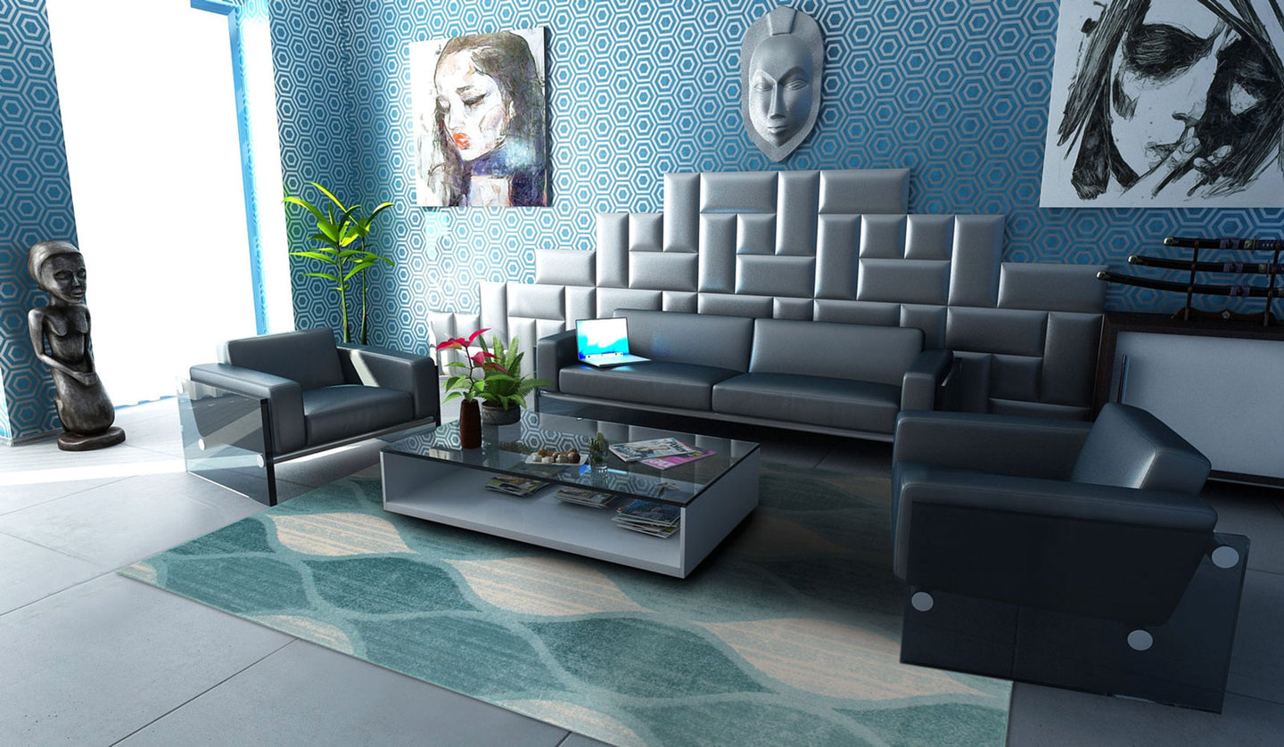 Tappeto Moderno Nuovo con Telaio Meccanico F 290x200 Cm