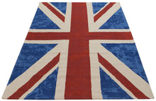 Carica l'immagine nel visualizzatore di Gallery, Carpet Tappeto Ikat Cotton Blu 120x180 cm
