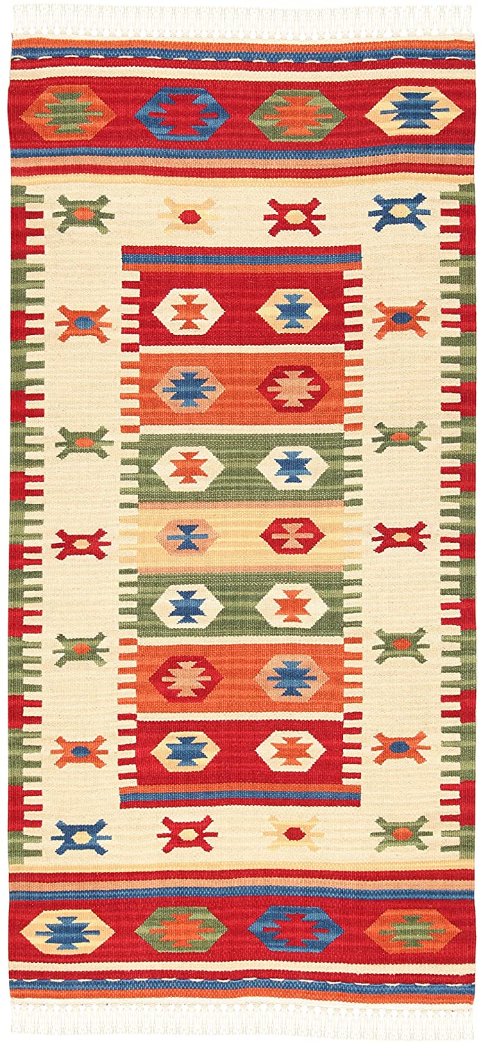 80x50 CM TEPPICH NEW KILIM 80% WOOL 20% COTTON #GalleriaFarah1970