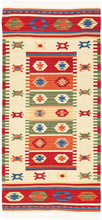Carica l'immagine nel visualizzatore di Gallery, Kilim original, authentisch handgemacht mit Echtheitszertifikat 180x60 CM
