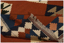 Lade das Bild in den Galerie-Viewer, Autentique Kilim Laine e Cotone Coureur Cm 242x160 - GalleriaFarah1970
