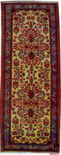 200x75 CM Tappeto Autentico Originale Annodato a Mano Con Certificato