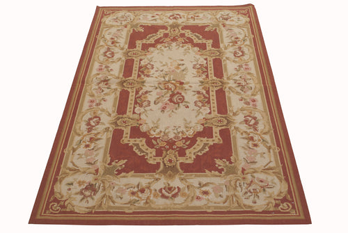Aubusson Mezzopunto Classico Floreale Francia Design - 152x91 Cm
