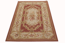 Carica l'immagine nel visualizzatore di Gallery, Aubusson Mezzopunto Classico Floreale Francia Design - 152x91 Cm
