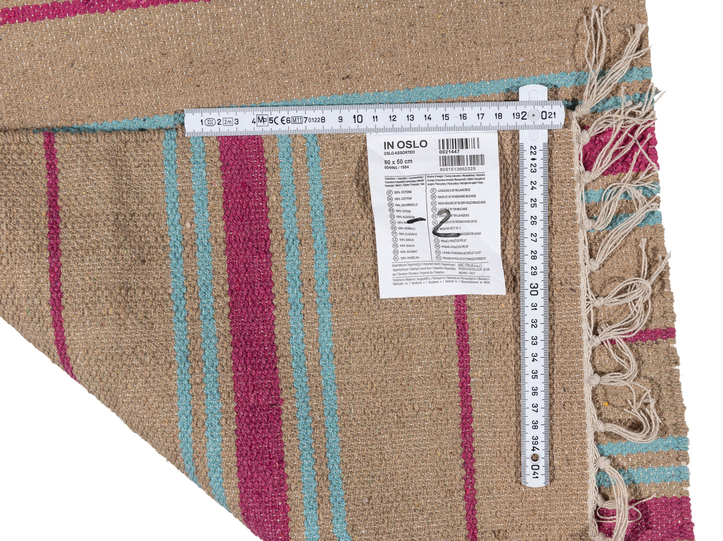 (Machine washable 30°) Kilim Original Authentic Hand Made 80x50 CM