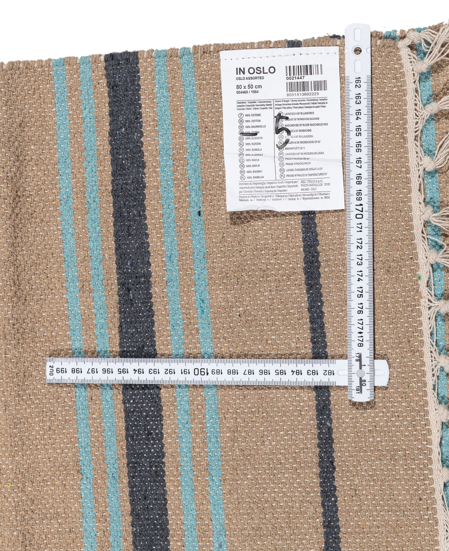 (Machine washable 30°) Kilim Original Authentic Hand Made 80x50 CM