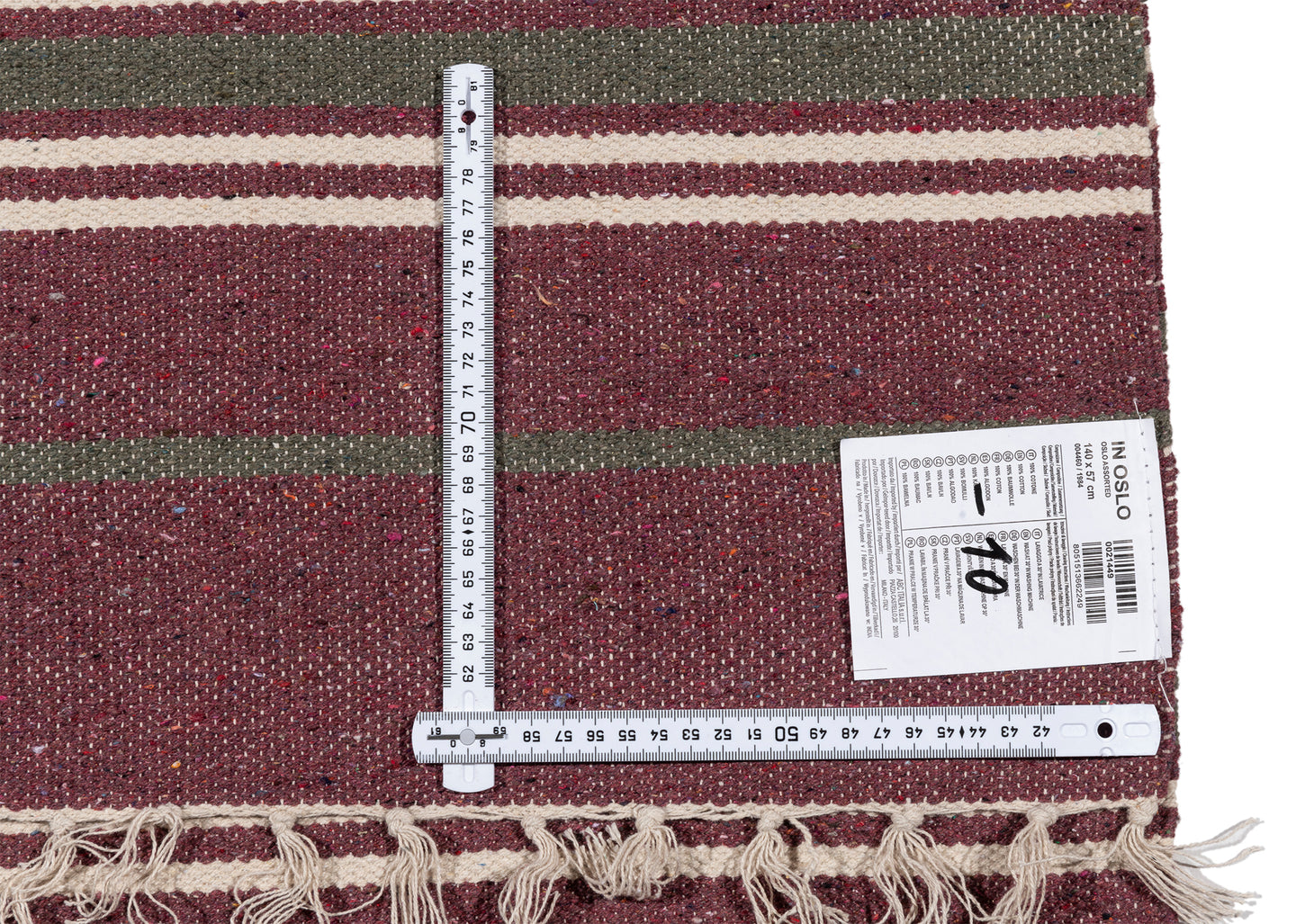 (Machine washable 30°) Kilim Original Authentic Hand Made 140x57 CM