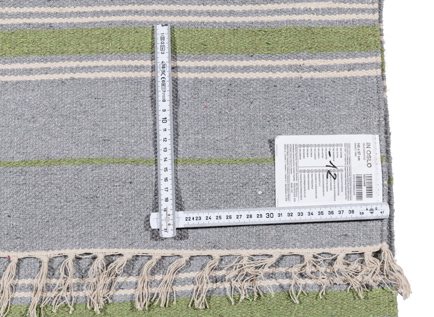 (Machine washable 30°) Kilim Original Authentic Hand Made 140x57 CM