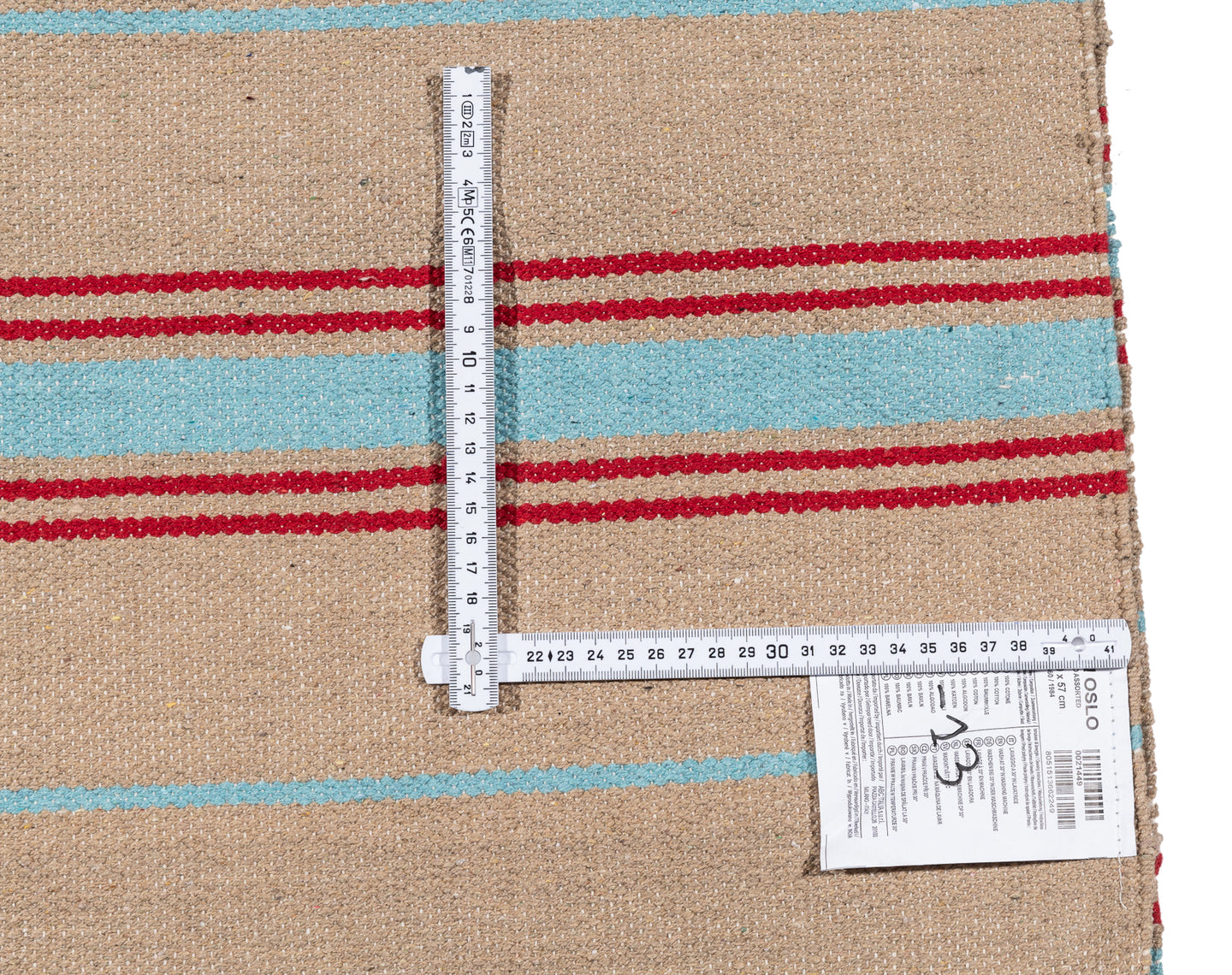 (Machine washable 30°) Kilim Original Authentic Hand Made 140x57 CM