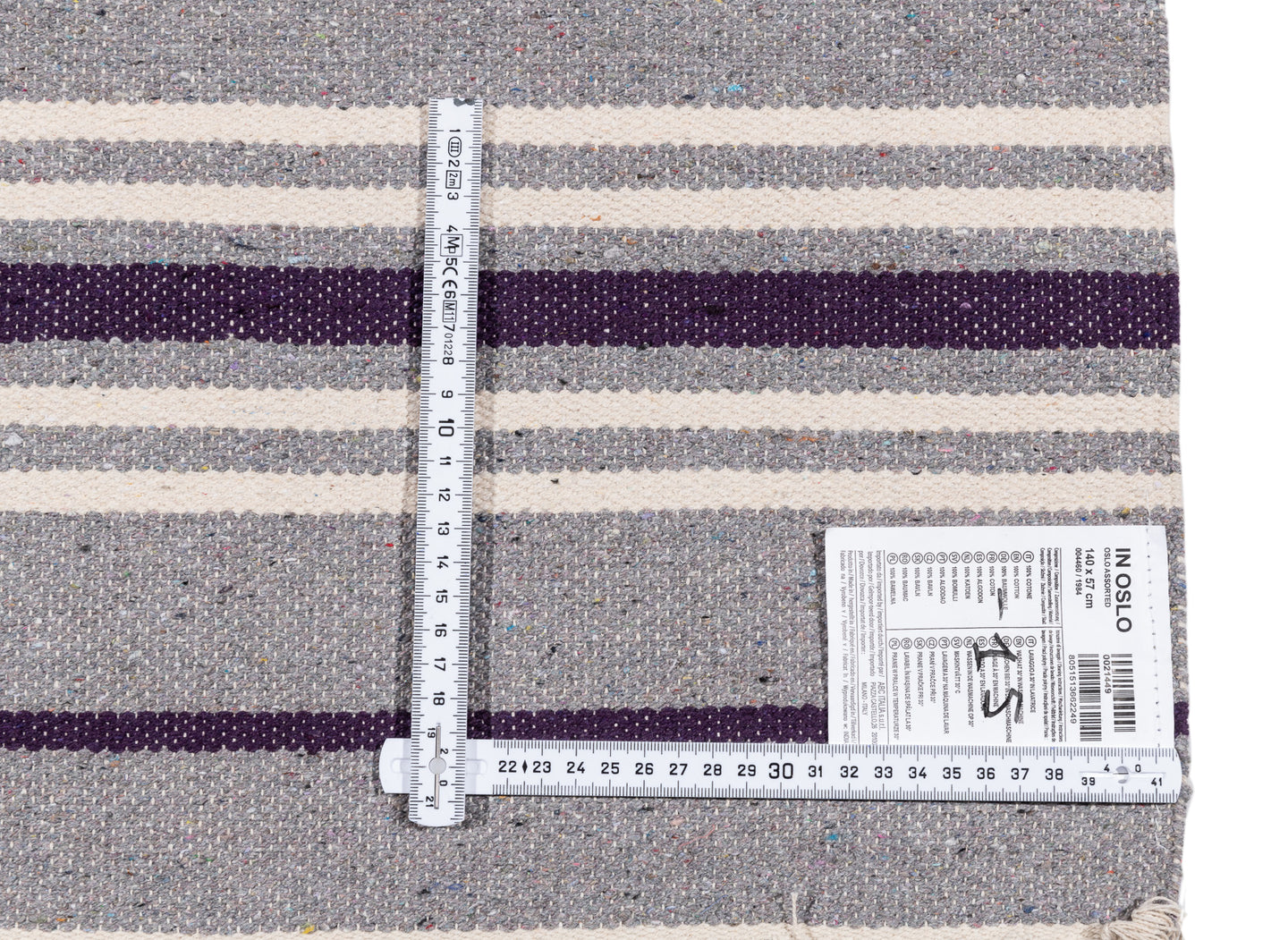 (Machine washable 30°) Kilim Original Authentic Hand Made 140x57 CM