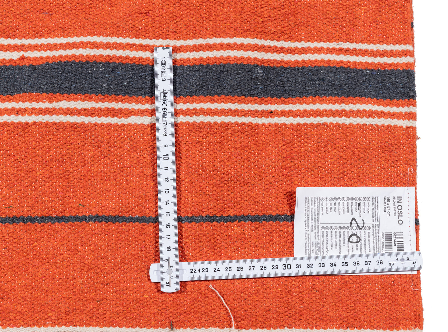 (Machine washable 30°) Kilim Original Authentic Hand Made 140x57 CM