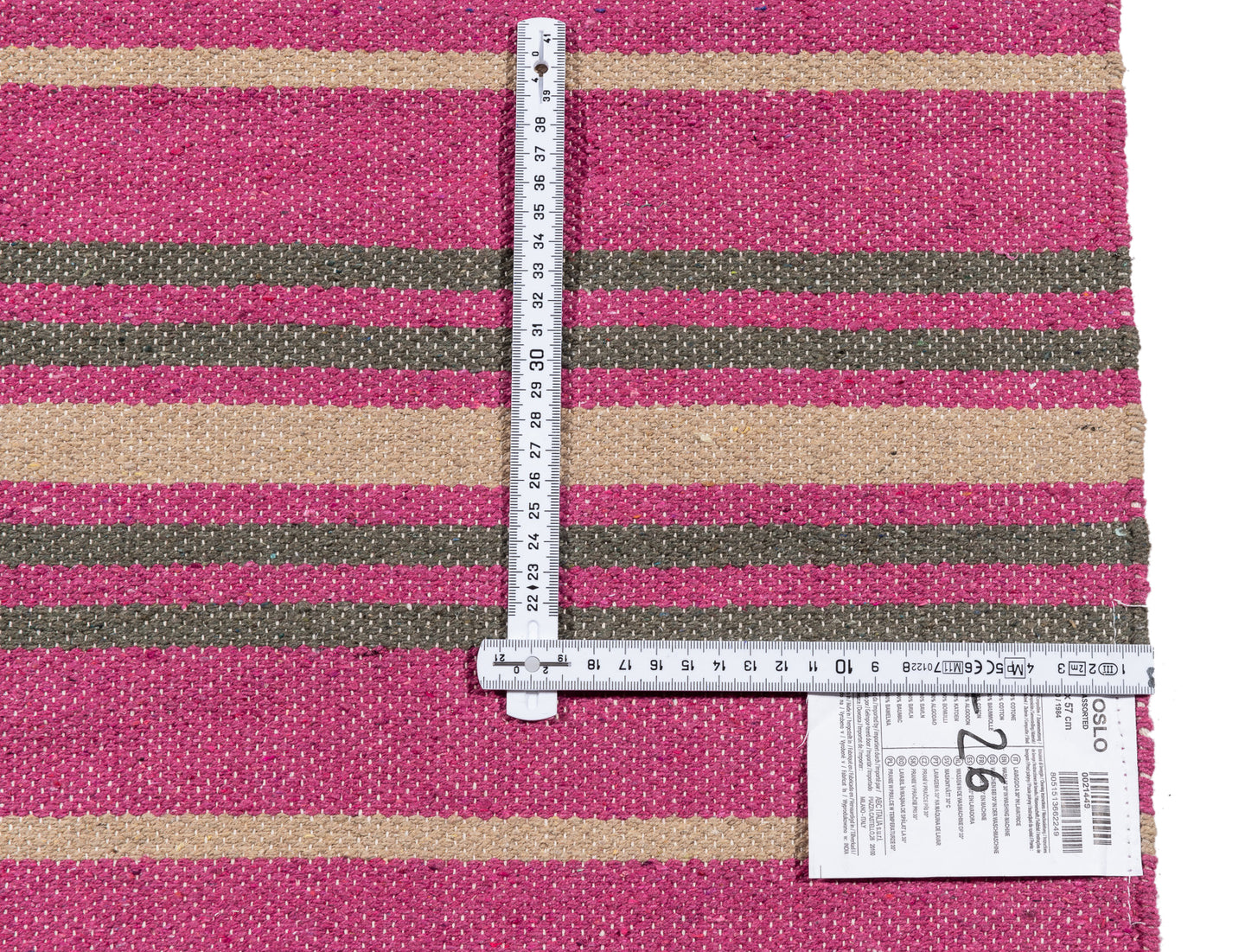 (Machine washable 30°) Kilim Original Authentic Hand Made 140x57 CM