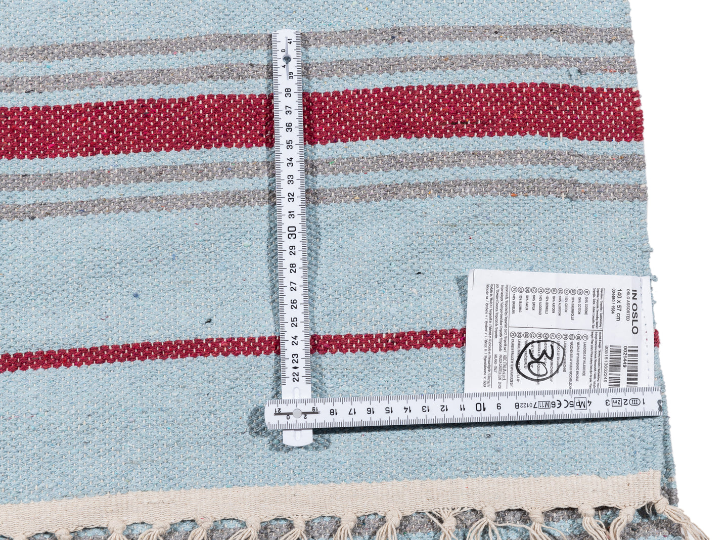(Machine washable 30°) Kilim Original Authentic Hand Made 140x57 CM