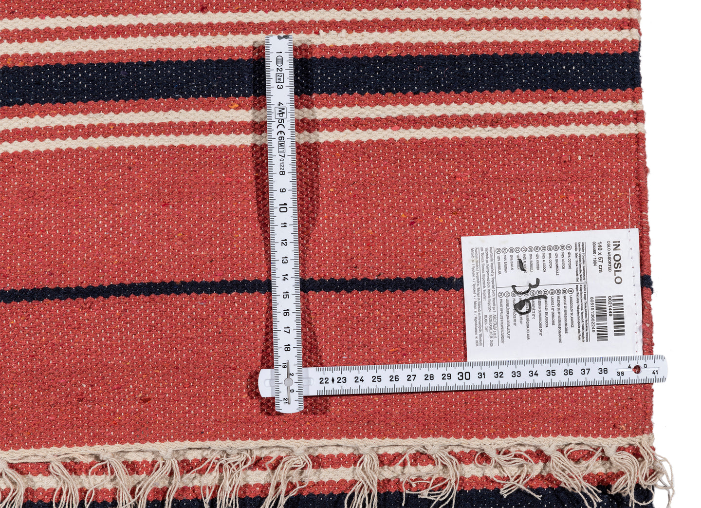 (Machine washable 30°) Kilim Original Authentic Hand Made 140x57 CM