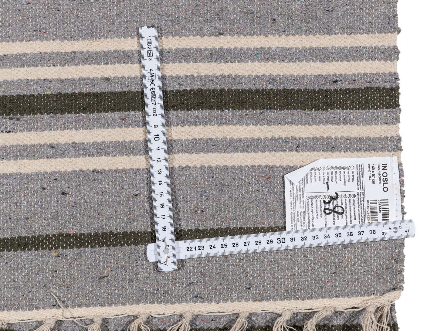 (Machine washable 30°) Kilim Original Authentic Hand Made 140x57 CM