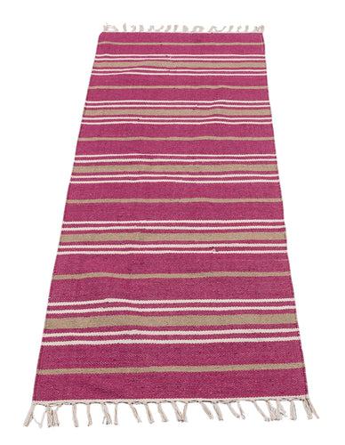 (Machine washable 30°) Kilim Original Authentic Hand Made 140x57 CM