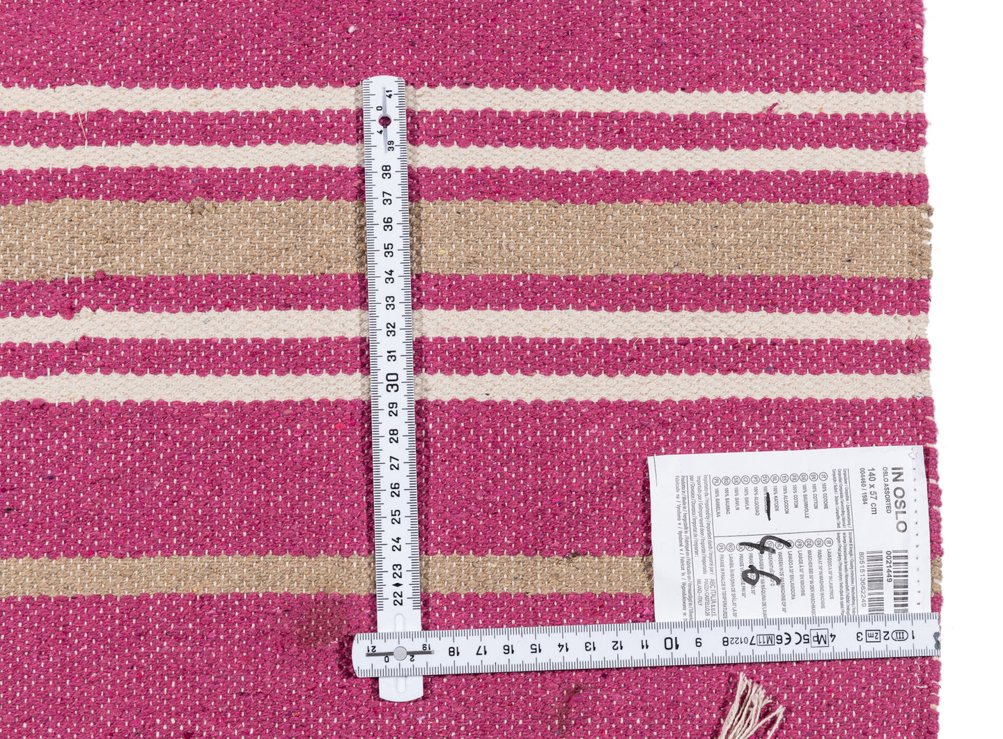 (Machine washable 30°) Kilim Original Authentic Hand Made 140x57 CM