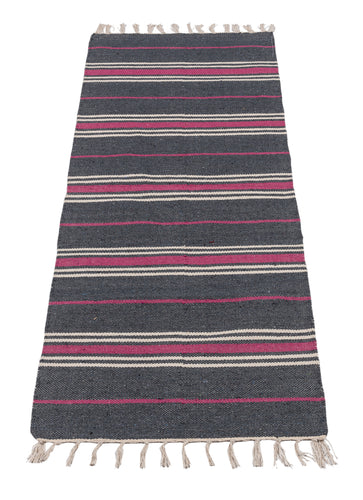 (Machine washable 30°) Kilim Original Authentic Hand Made 140x57 CM