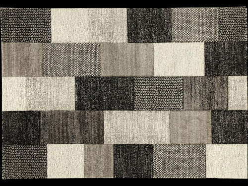 Tappeto Moderno RAY GREY BLACK A 200X57 (Galleriafarah1970)