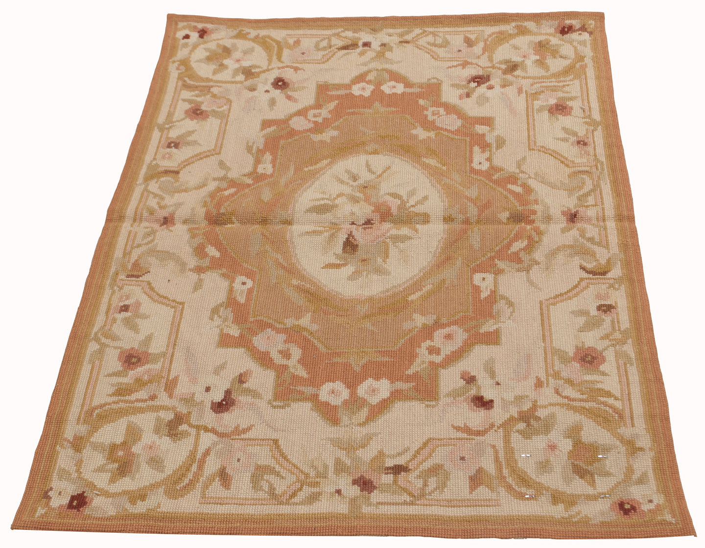 Aubusson mezzopunto classico floreale francia design -cm 92x61-farah