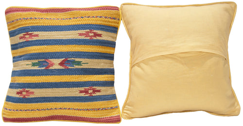 Galleria farah1970 - 40x40 CM Autentico Cuscino Quadrato Kilim Fatto A MANO O