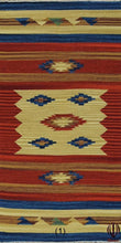 Lade das Bild in den Galerie-Viewer, Kilim indiano autentico e originale, fatto a mano, 200x140 cm
