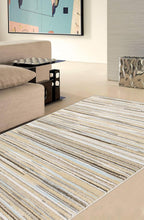 Carica l'immagine nel visualizzatore di Gallery, Tappeto Moderno SOAVE STRIPE CREAM/BLUE 120X60 (Galleriafarah1970)
