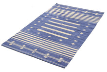 Load image into Gallery viewer, Galleria Farah1970 - 200x140 CM Kilim Autentico, Originale e Fatto a Mano Ideale Per la Sala , Salotto , Ufficio , Seconda casa e la cucina (Lavabile In Lavatrice)
