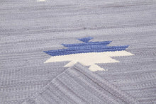 Lade das Bild in den Galerie-Viewer, Galleria Farah1970 - 230x160 CM Kilim Autentico, Originale e Fatto a Mano Ideale Per la Sala , Salotto , Ufficio , Seconda casa e la cucina (Lavabile In Lavatrice)
