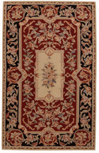 Carica l&#39;immagine nel visualizzatore di Gallery, Aubusson Mezzopunto Classico Floreale Francia Design - 152x91 Cm
