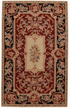 Carica l'immagine nel visualizzatore di Gallery, Aubusson Mezzopunto Classico Floreale Francia Design - 152x91 Cm
