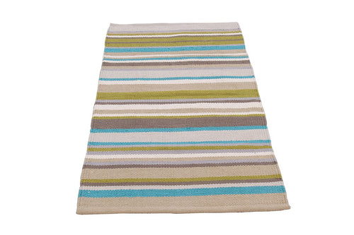 Autentico Kilim Casa Blanca cotone India 140x55 cm