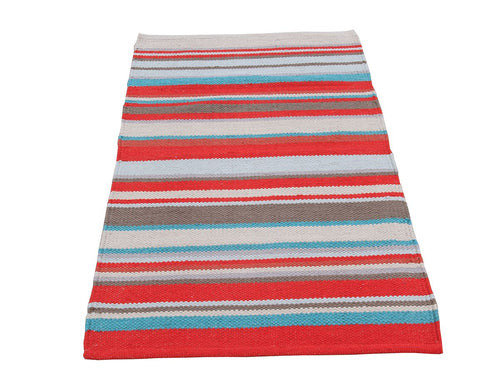 Autentico Kilim Casa Blanca cotone India 110x50 cm