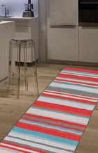 Lade das Bild in den Galerie-Viewer, Autentico Kilim Casa Blanca cotone India 180x55 cm

