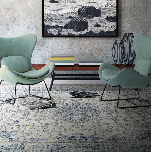 TAPPETO EILEEN 2 NAIN WHITE/BLUE 230x160