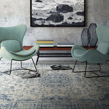 Carica l&#39;immagine nel visualizzatore di Gallery, TAPPETO EILEEN 2 NAIN WHITE/BLUE 230x160

