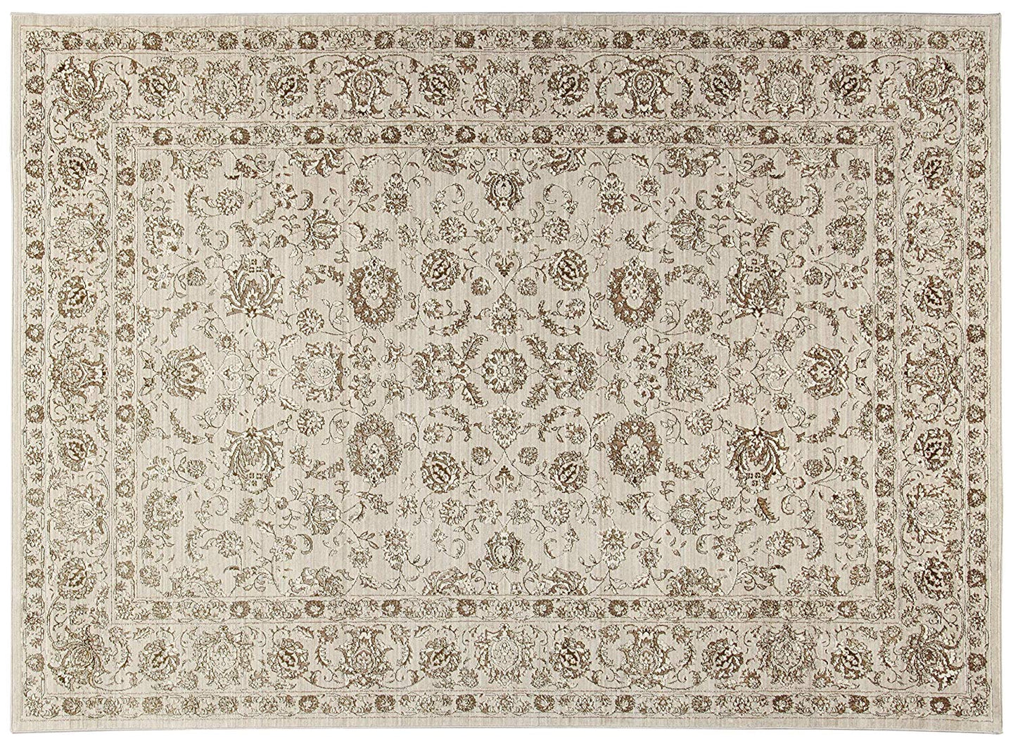 Tappeto Moderno Nuovo con Telaio Meccanico Gazvin White - 230x160 Cm