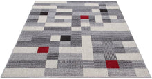 Load image into Gallery viewer, Tappeto Moderno CASA E GREY RED 60X180 (Galleriafarah1970)
